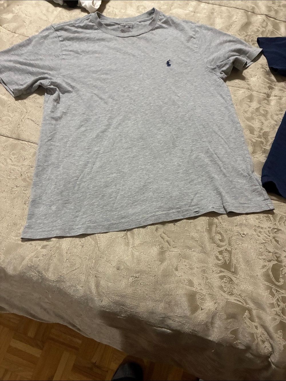 ⭐️ 2 for 10$ ⭐️Polo by Ralph Lauren Light Gray Short Sleeve Tee and  Navy